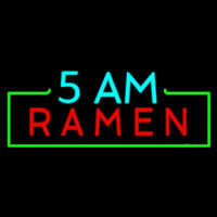 5 Am Ramen Enseigne Néon