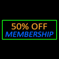 50 Off Membership Enseigne Néon