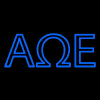 Alpha Omega Epsilon Enseigne Néon