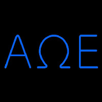 Alpha Omega Epsilon Enseigne Néon