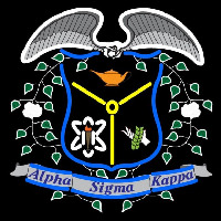 Alpha Sigma Kappa Logo Enseigne Néon