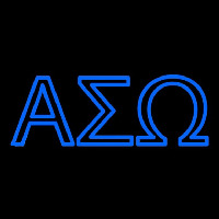 Alpha Sigma Omega Latina Greek Enseigne Néon