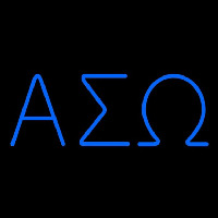 Alpha Sigma Omega Latina Greek Enseigne Néon