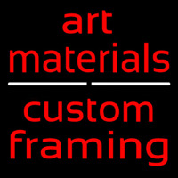 Art Materials Custom Framing Enseigne Néon