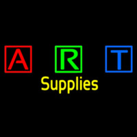 Art Supplies With Three Multi Color Bo  Enseigne Néon