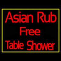 Asian Rub Free Table Shower Enseigne Néon