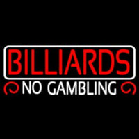 Billiards No Gambling 2 Enseigne Néon