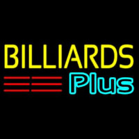 Billiards Plus 1 Enseigne Néon