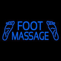 Blue Foot Massage Enseigne Néon