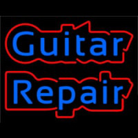 Blue Guitar Repair 2 Enseigne Néon