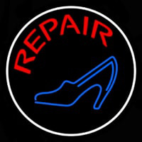 Blue Sandal Red Repair Enseigne Néon