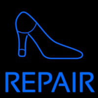 Blue Shoe Repair With Sandal Enseigne Néon