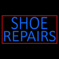 Blue Shoe Repairs With Border Enseigne Néon