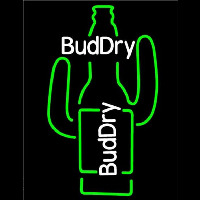 Bud Dry Cactus Beer Sign Enseigne Néon