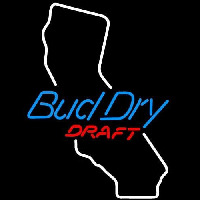 Bud Dry California Beer Sign Enseigne Néon