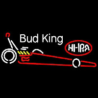 Bud King NHRA Dragster Beer Sign Enseigne Néon