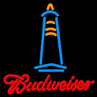 Budweise Lighthouse Beer Sign Enseigne Néon