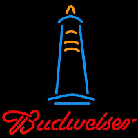 Budweise Lighthouse Beer Sign Enseigne Néon