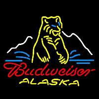 Budweiser Alaska Polar Bear Beer Sign Enseigne Néon