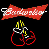 Budweiser Bo ing Gloves Beer Sign Enseigne Néon