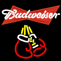 Budweiser Bo ing Gloves Beer Sign Enseigne Néon