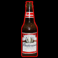 Budweiser Bottle Beer Sign Enseigne Néon