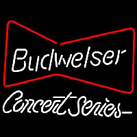 Budweiser Bowtie Concert Series Beer Sign Enseigne Néon