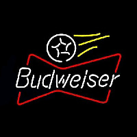 Budweiser Bowtie Soccer Beer Sign Enseigne Néon