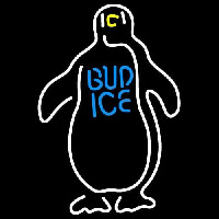 Budweiser Bud Ice Penguin Beer Sign Enseigne Néon