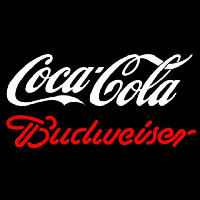 Budweiser Coca Cola White Beer Sign Enseigne Néon