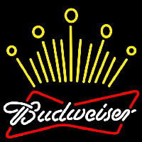 Budweiser Crown Beer Sign Enseigne Néon