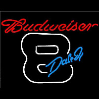 Budweiser Dale Jr. 8 Beer Sign Enseigne Néon