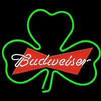 Budweiser Green Clover Beer Sign Enseigne Néon