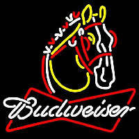 Budweiser Horse Beer Sign Enseigne Néon