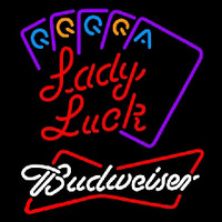 Budweiser Lady Luck Series Beer Sign Enseigne Néon