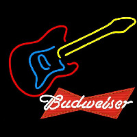 Budweiser Logo Guitar Beer Sign Enseigne Néon