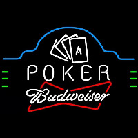 Budweiser Poker Ace Cards Beer Sign Enseigne Néon