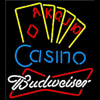 Budweiser Poker Casino Ace Series Beer Sign Enseigne Néon