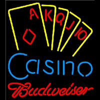 Budweiser Poker Casino Ace Series Beer Sign Enseigne Néon