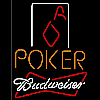 Budweiser Poker Squver Ace Beer Sign Enseigne Néon