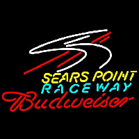 Budweiser Sears Point Raceway Beer Sign Enseigne Néon