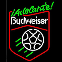 Budweiser Soccer Adelante Beer Sign Enseigne Néon