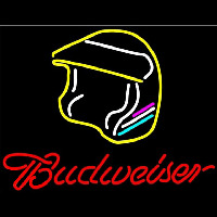 Budweiser Vintage Hascar Helmet3 Beer Sign Enseigne Néon