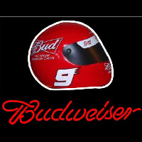 Budweiser Vintage Hascar Helmet4 Beer Sign Enseigne Néon