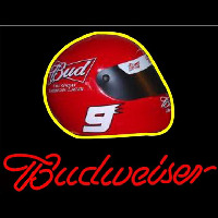 Budweiser Vintage Hascar Helmet7 Beer Sign Enseigne Néon