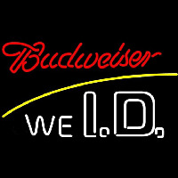 Budweiser We I D Beer Sign Enseigne Néon