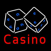 Casino Dice Enseigne Néon