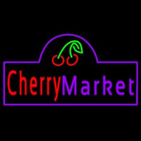 Cherry Market Enseigne Néon