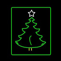 Christmas Tree Logo Enseigne Néon