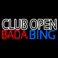 Club Open Bada Bing Enseigne Néon